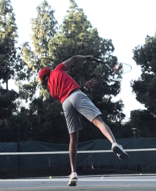 Dheeraj playing tennis